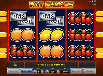 Hot Chance на зеркале